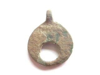 Ancient Celtic Warriors Bronze Moon Lunar Amulet / Talisman - 700 Bc Wearable