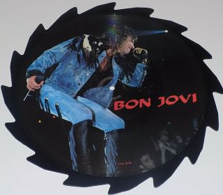 Bon Jovi Rare Limited Edition Saw Shaped Vinyl Interview Picture Disc Tts 1014