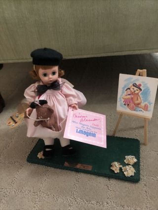 Madame Alexander Miss Magnin Supports The Arts 69s 8 " Wendy Doll Bear 1994