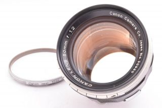 Rare Canon 50mm/f1.  2 Leica 39mm Lmt Screw Mount 30960