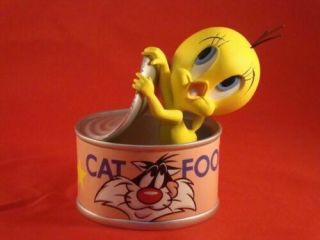 Extremely Rare Looney Tunes Tweety Cat Food Demons & Merveilles Figurine Statue