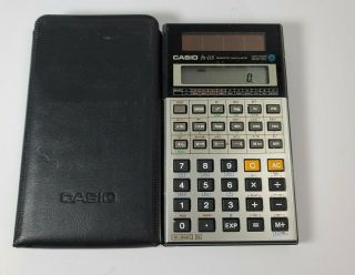 Rare Vintage Casio Fx - 115 Solar 10 Digit Scientific Calculator