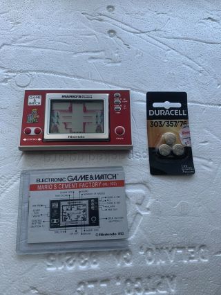 NINTENDO Game & Watch Mario’s Cement Factory (RARE) (TESTED/) 2