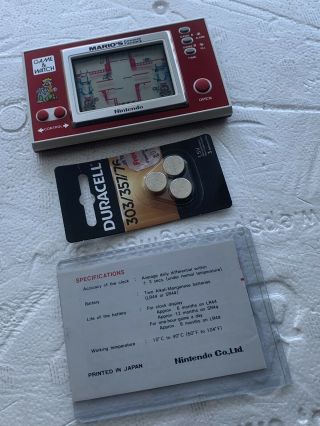 NINTENDO Game & Watch Mario’s Cement Factory (RARE) (TESTED/) 5