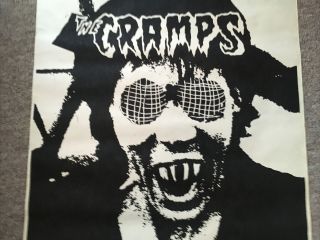 The Cramps Ultra Rare Circa 1979 Promo Tour Poster Lux As The Human fly 3