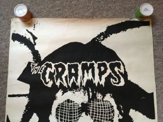 The Cramps Ultra Rare Circa 1979 Promo Tour Poster Lux As The Human fly 4