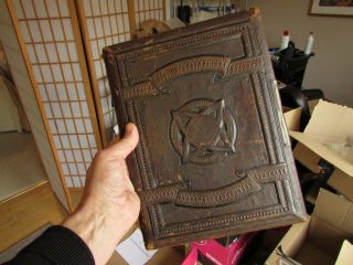 Antique Victorian / Edwardian Photo Album.  Distressed.  Great project 2