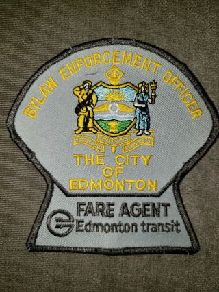 Rare Edmonton Transit System Vintage Fare Agent Inspector By - Law Services.
