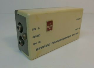 Rare Emt Stx 20 Stereo Moving Coil Step Up Transformer - Xsd 15