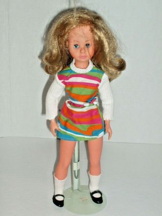 Vintage 1964 Furga (italian) Doll 13 " - Blond Hair Swivel Hips Sleep Eyes