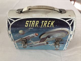 Vintage 1968 Aladdin Star Trek Dome Metal Lunchbox Rare