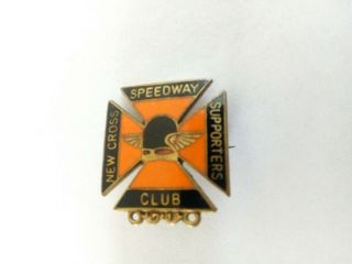 Vintage Rare 1930s Cross Speedway Badge By A.  E Poston & Co.
