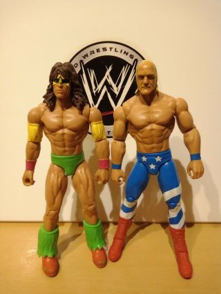 Wwe Wrestling Figures Hulk Hogan & Ultimate Warrior Create A Superstar Very Rare