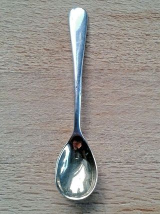 A Sterling Silver Salt Spoon By Edward Barnard & Sons,  London,  1948 - Gilt Bowl