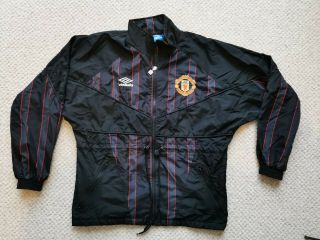 Rare Manchester United Man Utd Vintage Umbro Tracksuit Jacket 1990s Xs