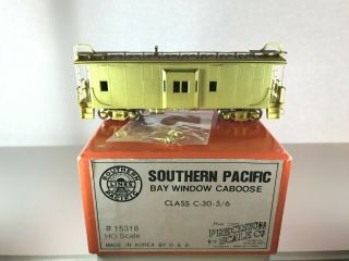 Sp / Southern Pacific Brass C - 30 - 5/6 Bay Window Caboose - Rare &