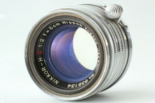 NEAR Rare Nicca Rangefinder 35mm Film Camera w/ Nikkor H.  C 50mm Lens JAPAN 4