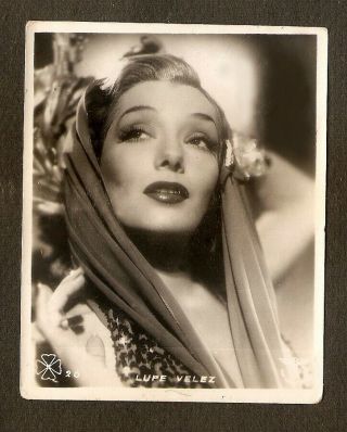 Lupe Velez Card Vintage 1930s Real Photo Fans Club Publicity Very Very Rare