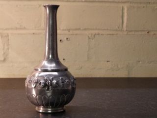Etain Geranti French Art Nouveau Pewter Vase