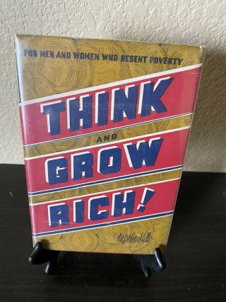 Rare Think And Grow Rich Napoleon Hill 1944 Edition Copyright 1937 Ralston W/dj