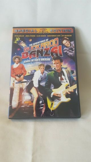 The Adventures Of Buckaroo Banzai (dvd,  2001) Rare 1984 Comedy