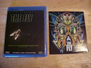 The Fly (blu - Ray Disc) Jeff Goldblum,  Gina Davis W/rare Alternative Cover Insert