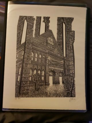Luke Martin,  Chapel Of The Forest A/p Rare,  Signed And Numbered /15