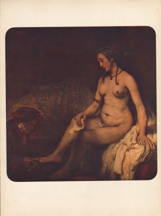 Rembrandt - Bathsheba Heliogravure From Verve 1939 Very Rare