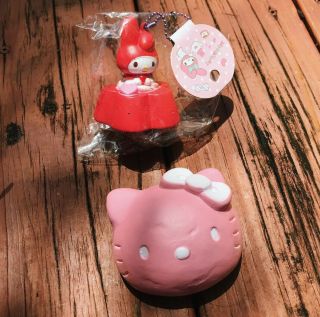 Rare Sanrio Hello Kitty My Melody Squishy Bundle (2009 & 2015)
