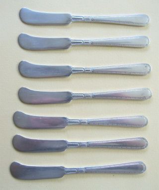 Gorham Butter Knife Spreaders Set Of 7 Knives Miss American Pattern Pat.  1931 Ep
