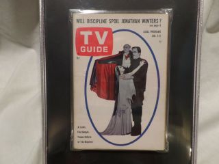 Rare - Vintage 1965 614 Jan.  2 - 8 Munster Tv Guide - - Herman,  Lily & Grandpa Nm,  7.  5