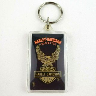 Vintage Harley Davidson Cigarettes Custom Blend Bar & Shield Rare Keychain