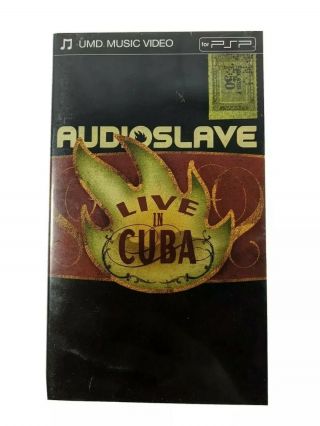 Audioslave Live In Cuba (sony Playstation,  Psp) 2005 Rare Umd Music Video
