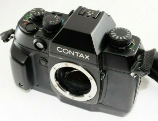 N.  Contax AX 35mm SLR Film Camera Body,  Rare strap from Japan 3