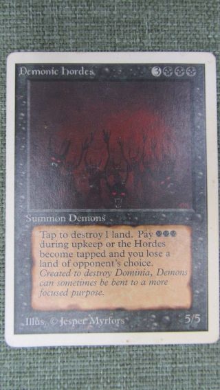 Demonic Hordes Unlimited 1x Magic The Gathering Mtg Card