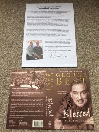 Rare George Best Signed Book Proof Design,  Agent Manchester United Ireland