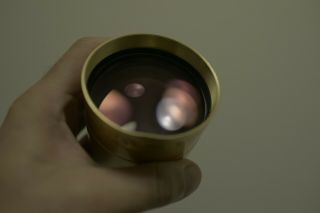 Schneider Cinelux Ultra Mc 140mm 5.  51 " F2 Brass Projector Lens.  Rare