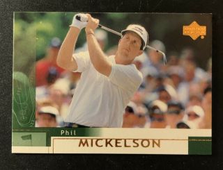 Phil Mickelson 2002 Upper Deck Rookie Card Rc Golf Rare 41