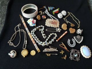 Joblot Of Vintage/antique Jewellery
