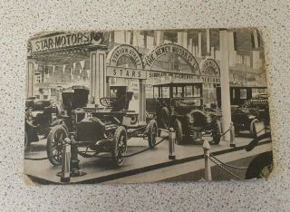 Stars Motors,  Birmingham.  Antique Postcard Image Circa1907
