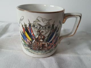 Antique 1919 Ww1 Souvenir Peace Mug Sir David Beatty Newhall