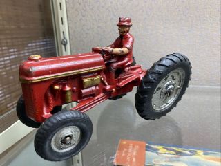 Arcade Ford Tractor With Scraper 1300 Cast Iron.  Rare 1940