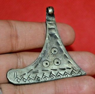 Ancient Viking Bronze Axe Ax Amulet Pendant - 10th Century Ad Wearable