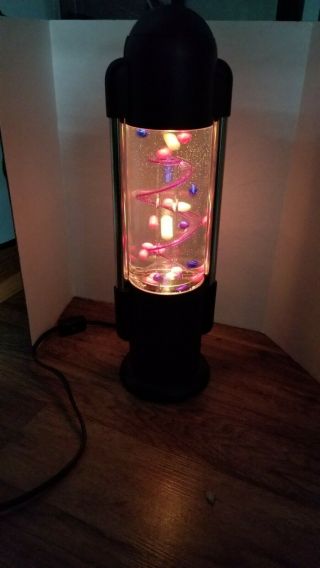 VINTAGE RETRO SPIRAL BALL WATER LAMP KENART MODEL KL - 1081 1988? RARE 3