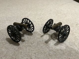 2 X Cast Iron / Brass Desktop Cannons