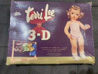 Complete Rare Vintage Terri Lee In 3 - D Cut Out Doll - All 12