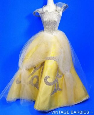 Barbie Doll Rich Cinderella 872 Dress / Gown Htf Vintage 1960 