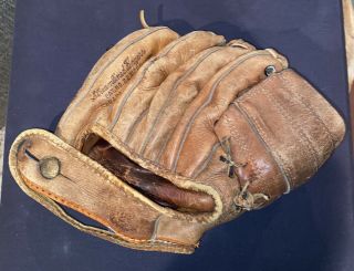 RARE J.  C.  Higgins 1684 Autograph Version Baseball Glove Sears Roebuck 2