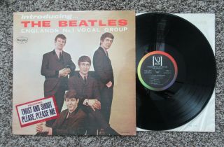 Beatles Rare 1964 Vee Jay " Introducing The Beatles " Mono W Songtrack Sticker
