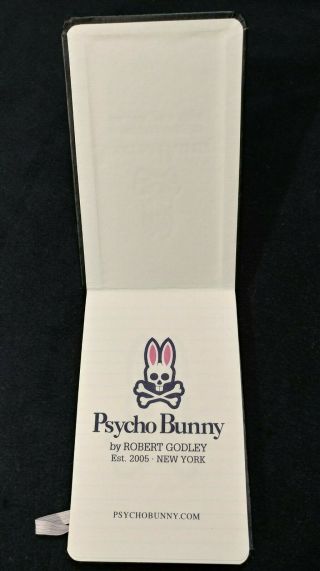 Psycho Bunny Note Pad Rare